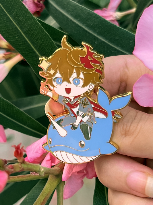 Childe Narwhal Enamel Pin