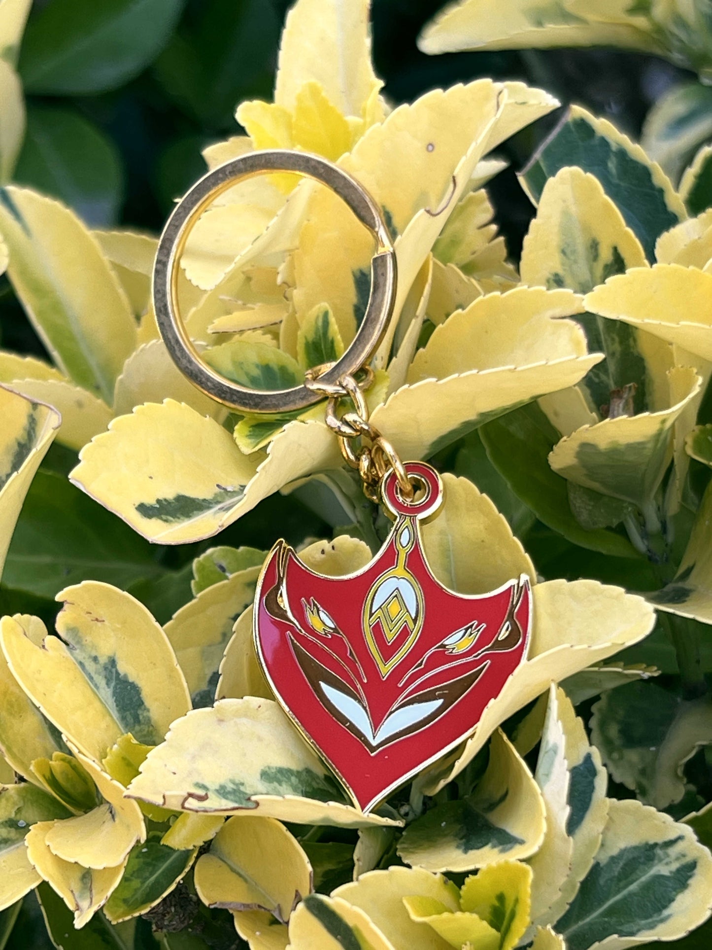 Childe's Mask Enamel Keychain